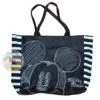 Disney Boutique Tote - Mickey Mouse - Black And White Embroidered