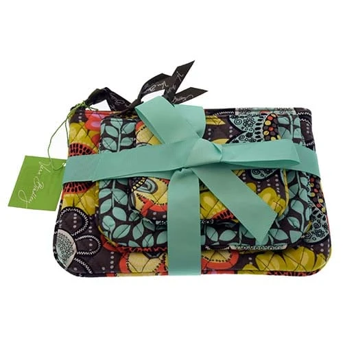 Disney Cosmetic Bag Set - Vera Bradley - Flower Shower Trio 3 Disney Cosmetic Bag Set - Vera Bradley - Flower Shower Trio
