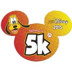 Disney Auto Magnet - WDW Marathon 5K Ears - 2015 Pluto