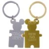 Disney Keychain Keyring - Mickey & Minnie - Two Piece Puzzle -Disney 38038