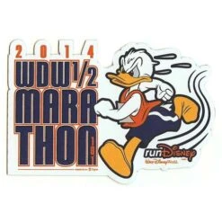 Disney Auto Magnet - WDW Marathon - 2014 WDW 1/2 Marathon 13.1 - Donald