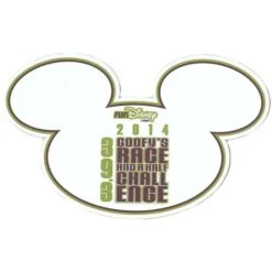 Disney Auto Magnet - WDW Marathon - Goofy's Challenge 39.3