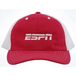 Disney Hat - ESPN Wide World Of Sports - Baseball Cap - White And Red