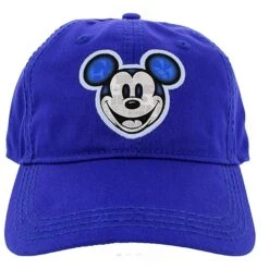 Disney Hat - EPCOT - Mickey Face And Flags Baseball Cap - Blue