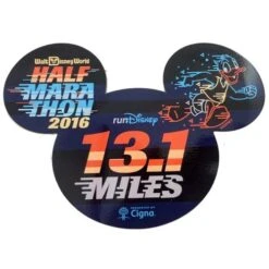 Disney Auto Magnet - WDW Marathon Donald 13.1 Ears - 2016
