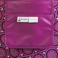 Disney Vera Bradley Bag - Plums Up - Straw Tote -Disney 46100 3