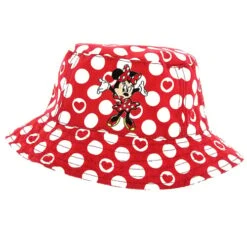 Disney Hat - Minnie Polka Dot Hearts Bucket Hat