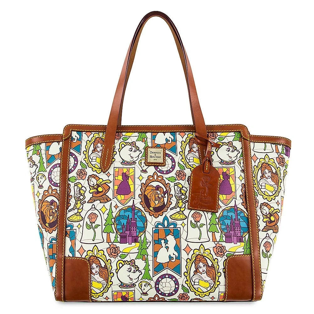 Disney Dooney & Bourke - Beauty & The Beast Large Shopper Tote SPECIFIC 3 Disney Dooney & Bourke - Beauty & The Beast Large Shopper Tote SPECIFIC