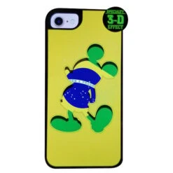 Disney Customized Phone Case - Brazil Flag Mickey Mouse Silhouette