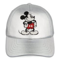 Disney Baseball Cap - Mickey Mouse Timeless Silver Hat For Women