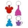 Disney Keychain Set - Park Icons - Icon Castle Carriage Tea Cup -Disney 63977 a1