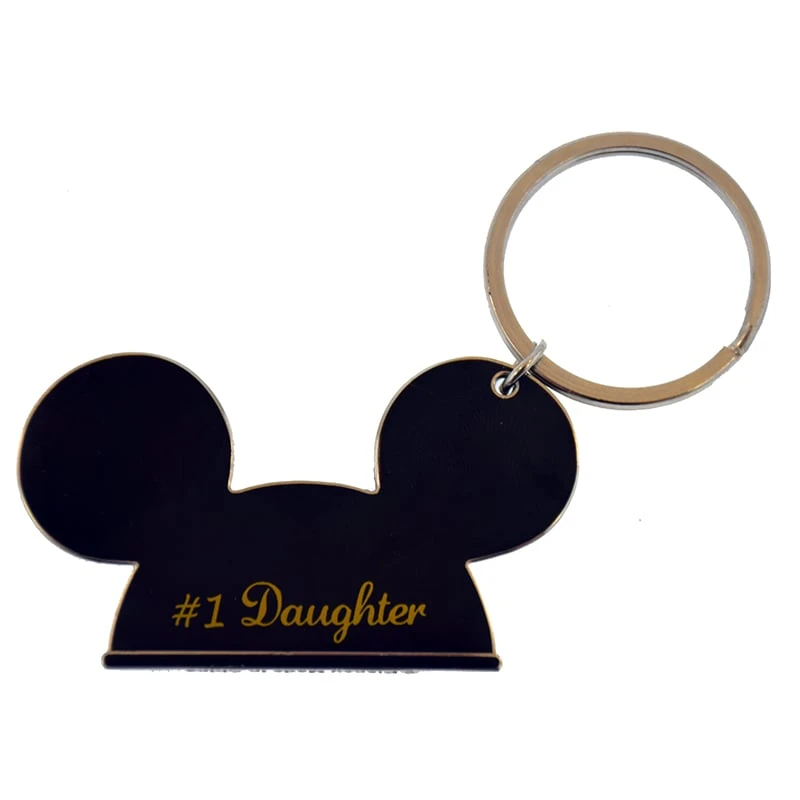 Disney Keychain Ring - Mickey Ears - #1 Daughter 4 Disney Keychain Ring - Mickey Ears - #1 Daughter - Image 2
