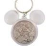 Disney Keychain Keyring - Four Parks One World - Coin Encased In Ears -Disney 71218 1