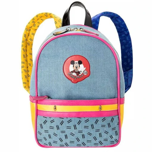 Disney Danielle Nicole Bag - The Mickey Mouse Club - Denim Mini Backpack -Disney 79414