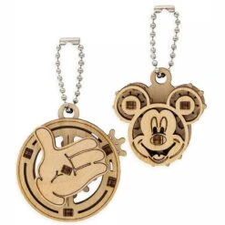 Disney UGears Wooden Puzzle Keychain Set - Mickey Mouse