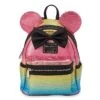 Disney Parks Loungefly Mini Backpack - Minnie Mouse Sequined Rainbow Sherbet 2 Disney Parks Loungefly Mini Backpack - Minnie Mouse Sequined Rainbow Sherbet -Disney 80742 1