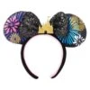 Disney Ear Headband - Minnie Main Attraction - Nighttime Castle And Fireworks Finale