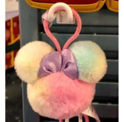 Disney Pom Pom Keychain - Minnie Mouse Icon