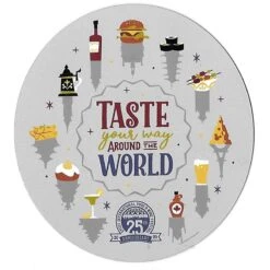 Disney Car Magnet - 2020 Food And Wine Festival - Taste Your Way Around The World