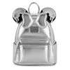 Disney Parks Loungefly Mini Backpack - D100 Minnie Mouse - Silver Drip 1 Disney Parks Loungefly Mini Backpack - D100 Minnie Mouse - Silver Drip -Disney 98151