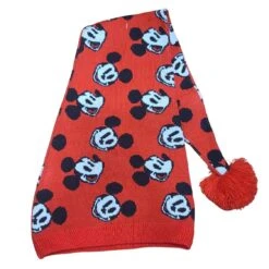 Disney Hat - Santa Mickey Mouse Knit All Over Print